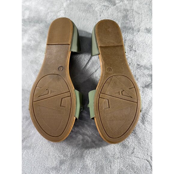 Andiamo womens sandels 8 green flat slip on - Picture 16 of 16